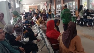 Ruang tunggu di sebuah fasilitas kesehatan di Lebak. Foto Antara