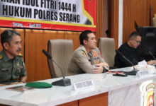 Rakor Eksternal Polres Serang Operasi Ketupat Maung 2023. Foto: Yono
