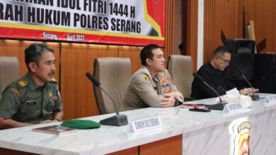 Rakor Eksternal Polres Serang Operasi Ketupat Maung 2023. Foto: Yono