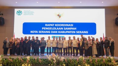 Rakor pendekatan ekonomi sirkular dalam pengelolaan sampah . Foto: Adpim Pemprov Banten