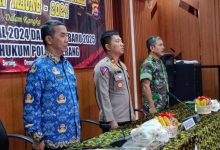 Wakapolres Serang, Kompol Ali Rahman CP memimpin Rakor Operasi Lilin Maung 2024. Foto: Yono