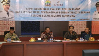 Rakor Realisasi APBD Kota Serang. Foto: Aden Hasanudin