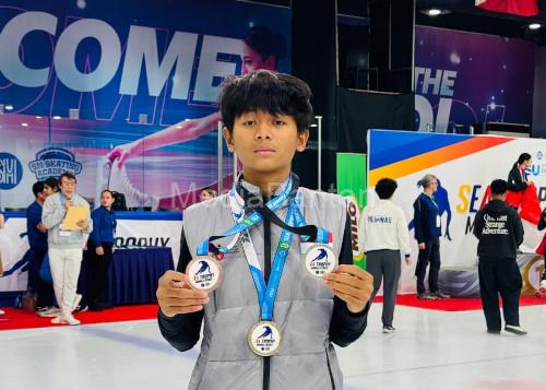 RAmadhan Haris Kuswara, pelajar SMA Muhi Yogyakarta. Foto Yusron Ardi Darmawan