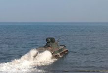 Latihan bagi pengemudi Ranpur di Laut. Foto: Ahmad Munawir - Menkav 2 Mar