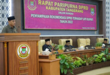 Rapat Paripurna DPRD Kabupaten Tangerang. Foto: Iqbal Kurnia
