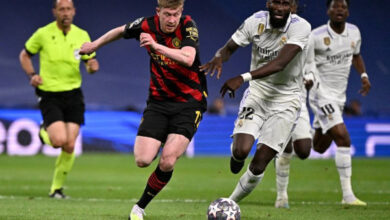 Real Madrid vs Man Chity pada Leg 1 Liga Champions. Foto: LKBN Antara