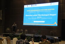 Slide penjelasan BPS soal regsoscek se-Indonesia. Foto: BPS Banten