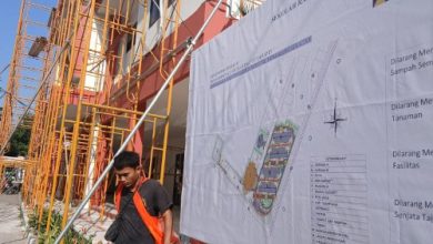 Renovasi gedung BLK menjadi Sekolah Rakyat di Tangsel masih belum rampung. Foto: Antara