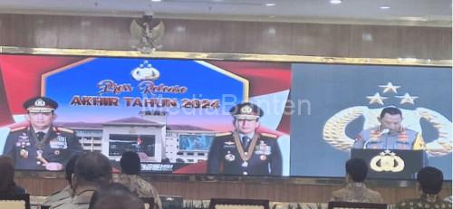 Rilis akhir tahun 2024 dari Kapolri, Jenderal Pol Listyo Sigit Prabowo. Foto: Yono