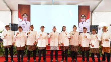 Pemkot Cilegon menggelar Riung Mangpulun dalam rangka HUT Kota Cilegon ke-27. Foto Daeng Yusvin