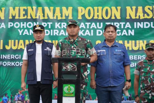 Wali Kota Cilego, Robinsar hadiri HUT TNI AD dan Bulan Menanam Pohon. Foto Daeng Yusvin