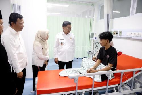 Wali Kota Tangerang, Sachrudin meninjau RSUD Benda. Foto Antara