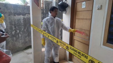 Karyawan pabrik ditemukan jadi mayat di rumah kontrakan di Kampung Saga. Foto Yono