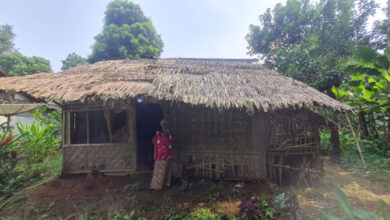 Rumah keluarga miskin milik Sumanta di Pandeglang. Foto: Aden Hasanudin