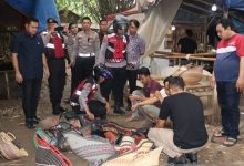 Lokasi arena judi sabung ayam di Jayanti. Foto Antara