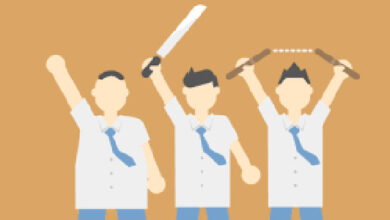 Ilustrasi pelajar bawa senjata tajam. Foto: Istimewa