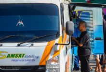 Gerai salah satu Samsat di Banten. Foto: Antara