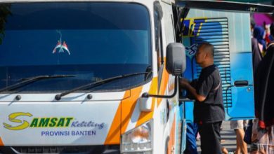 Gerai salah satu Samsat di Banten. Foto: Antara