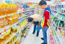 Satgas Pangan Polres Serang cek harga beras di wilayah Kragilan. Foto Yono