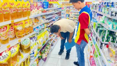 Satgas Pangan Polres Serang cek harga beras di wilayah Kragilan. Foto Yono