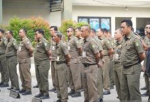 Satpol PP Kota Tangerang. Foto Antara