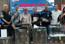 Konfferensi pers penyeludnupan reptil oleh WNA Korea Selatan. Foto: Antara