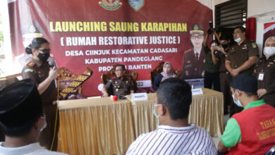 Peluncuran Sang Kerapihan atau Rumah Restorative Justice