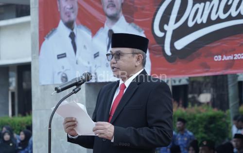 Pj Sekda Kota Cilegon, Ahmad Aziz Ade Setia Putra. Foto Daeng Yusvin