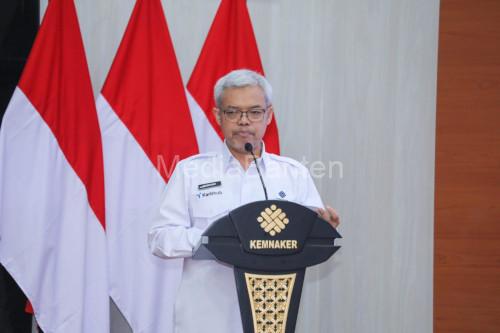 Sekjen Kemnaker, Cris Kuntadi. Foto Biro Humas Kemnaker