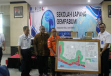 Sekolah Lapang Gempa Bumi di Sukabumi. Foto: BMKG Tangsel