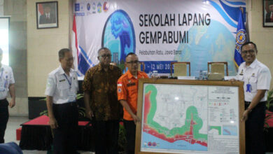 Sekolah Lapang Gempa Bumi di Sukabumi. Foto: BMKG Tangsel