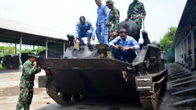 Survei dan verifikasi kelayakan operasinal Ranpur Yonranratfib 2 Mar. Foto: Ahmad Munawir - Menkav 2 Mar.