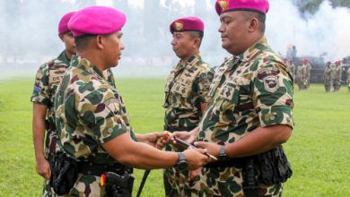 Sertijab Danyonranratfib 2 Mar. Foto: Ahmad Munawir - Menkav 2 Mar