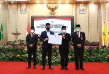 Sertijab Gubernur dan Wakil Gubernur ke Pj Gubernur Banten. Foto: Hendra Hermawan