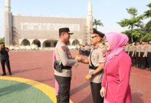 Polda Banten gelar Sertijab Kapolda Banten dari Irjen Pol Suyudi Ario Seto ke Brigjen Hengki. Foto: Budi Wahyu Iskandar
