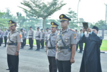 Sertijab Kasat Samapta, Kapolsek Ciruas dan Kapolsek Ciekusal. Foto: Yono