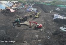 Salah satu stokpile batubara di Jakarta Utara yang ditutup sementara. Foto: Diskominfotik DKI Jakarta