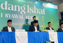Menteri Agama, Nasaruddin Umar mengumumkan 1 Syawal atau Lebaran 2026. Foto Lipoutan6