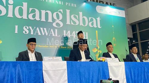 Menteri Agama, Nasaruddin Umar mengumumkan 1 Syawal atau Lebaran 2026. Foto Lipoutan6