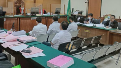 Sidang Korupsi Pajak Kendaraan di PN Tipikor Serang. Foto: BR