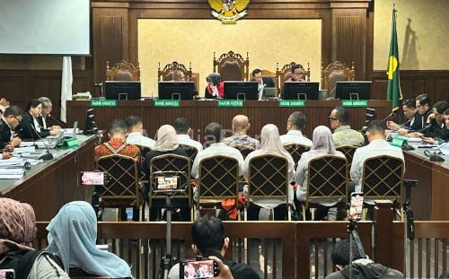 Sidang korupsi mantan Wamenaker, Immanuel Ebenezer Gerungan di PN Jakarta Pusat. Foto Antara