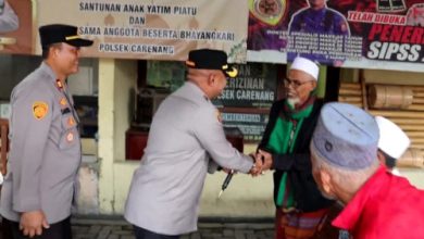 Kapolres Serang, AKBP Condro Sasongko bersilaturahni dengan Warga Careang dan Binuang. foto: Yono