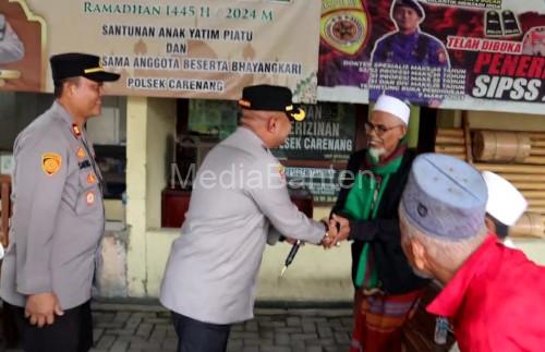 Kapolres Serang, AKBP Condro Sasongko bersilaturahni dengan Warga Careang dan Binuang. foto: Yono