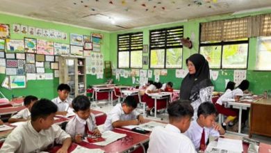 Para murid SD di Kota Tangerang. Foto Antara