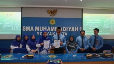 Tamu istimewa dari Selangor, Malaysia berkunjung ke SMA Muhi Yogyakarta. Foto> Yuron Ardi Darma