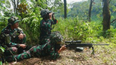 Menkav 2 Mar Latihan Menembak Sniper. Foto: Ahmad Munawir - Menkav 2 Mar