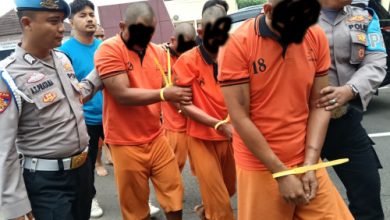 Pelaku Curanmor yagn ditangkap Polres Serang. Foto: Yono