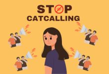 Flyer permintaan menghentikan tindakan Catcalling. Foto: Kelompok 7 4E Ikom Fisip Untirta.