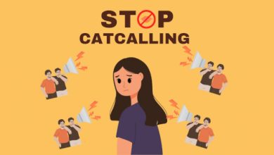 Flyer permintaan menghentikan tindakan Catcalling. Foto: Kelompok 7 4E Ikom Fisip Untirta.