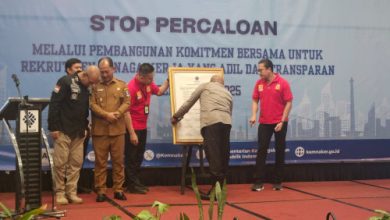 Deklarasi Stop Percaloan Perekutan Tenaga Kerja. Foto Yono